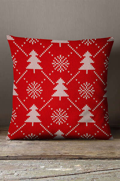 INSENSE HOME Кадифе Babyface Червона новорічна подушка-подушка - Cgh222