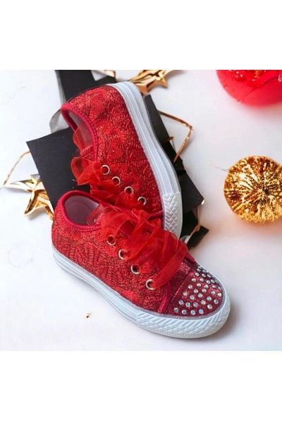 Gala Lighted Front Stone Embroidered Shoes