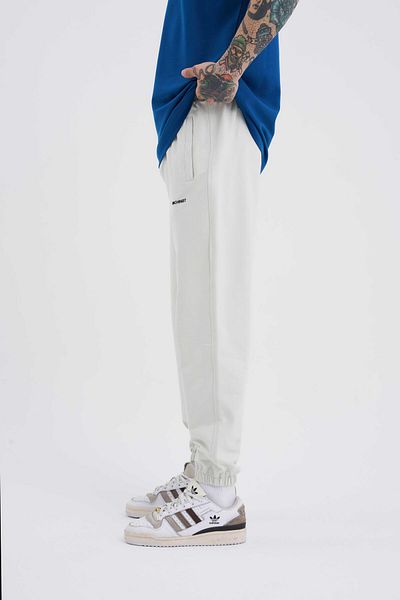 Machinist Ανδρικό Solid Basic Relaxed Jogger ανοιχτό γκρι παντελόνι