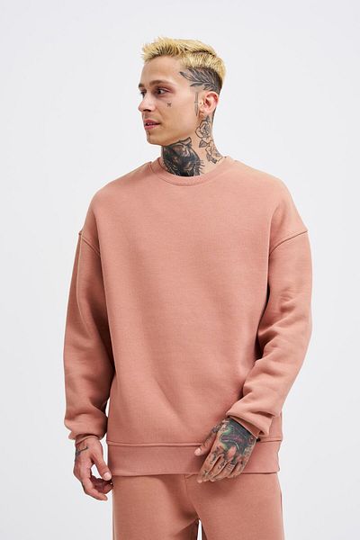Machinist Ανδρικό φούτερ Basic Crew Neck Oversize Copper