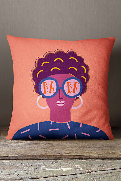 INSENSE HOME Somot Babyface Pink Blue Modern Figured Jastuk Jastučnica - Cgh168