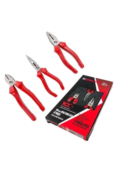 İzeltaş 160mm OPAK pense+yankeski+kargaburun 100.YIL SET