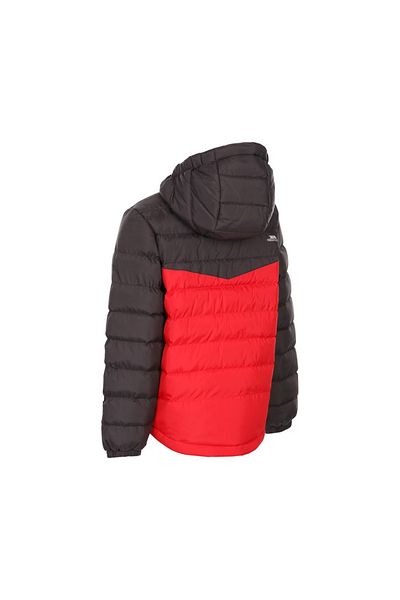 Trespass Oskar - Jachetă de exterior neagră pentru copii, unisex, căptușită pentru copii Jachetă de exterior UNISEX pentru copii