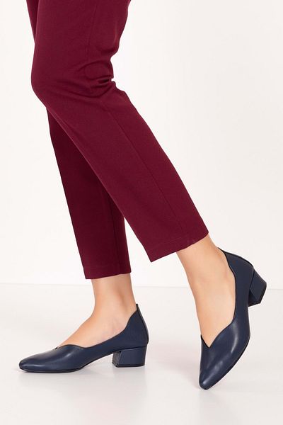 Gondol Genuine Leather Classic Heeled Stylish Shoes Şhn.1068