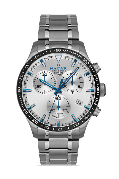 Nacar Safir Cam Spor Gri Erkek Kol Saati Nc34-25b019-tslm