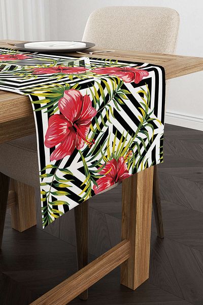 Cango Home Dekoatif Digital Printed Runner Otyk467-rn