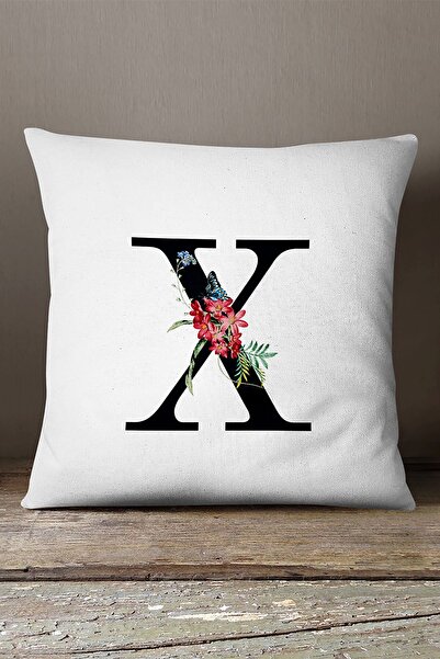 INSENSE HOME Кадифе Babyface Двосторонній чохол для подушки з червоними квіта...