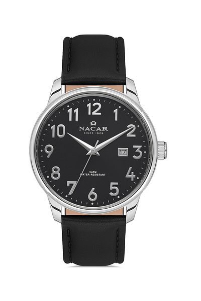 Nacar Classic Black Men's Wristwatch Nc21- 297170 -Abl1