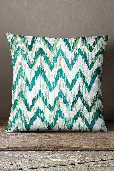 INSENSE HOME Față de pernă decorativă abstractă catifea Babyface albastru verde - Cgh163