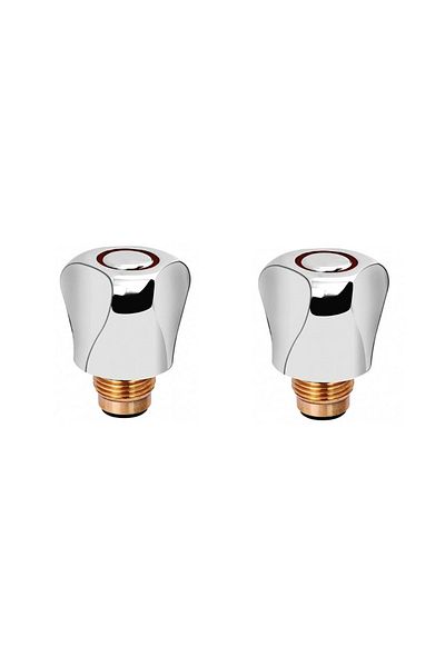 Karaaliler 2 Pieces Brass - Flip Tap Head and Fountain Top with Gasket
