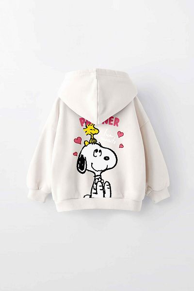 MİNİKO KİDS ΠΑΙΔΙΚΟ ΦΟΥΤΕΡ SNOOPY με κουκούλα και μανσέτα