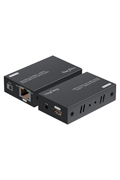 Veggieg HDMI Cat6 60 Metre TV Extender Alıcı Verici Adaptör