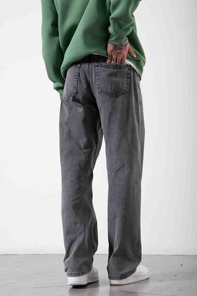 Machinist Φαρδύ χαλαρό παντελόνι Jean Acid Anthracite
