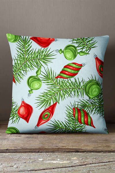 INSENSE HOME Кадифе Babyface Червоно-синя новорічна цифрова друкована наволочка для подушки - Cgh291