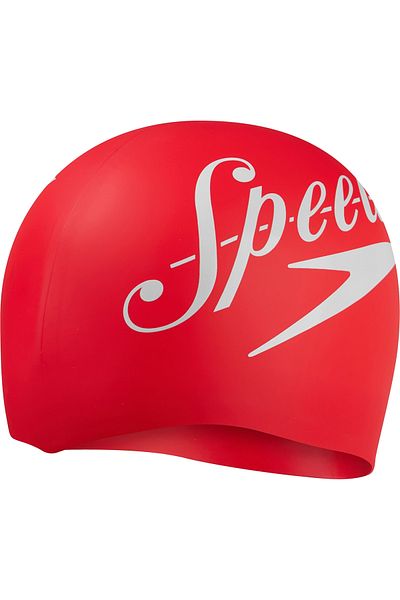 SPEEDO قبعة سباحة للجنسين من Slogan Prt Cap Au باللون الأحمر/الأبيض 8-0838514614