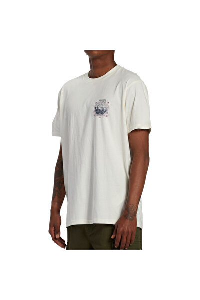 BİLLABONG Crossed up Tees Men's White T-Shirt Men T-Shirt Abyzt02269