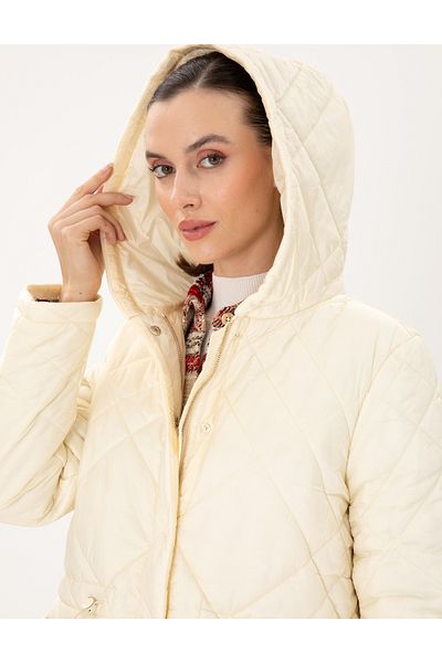 Pierre Cardin Ecru Coat 50296080 -Vr019
