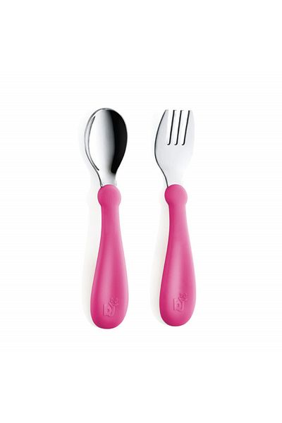 Babyjem Set tacamuri din inox pentru copii BabyJem (Culoare: Gri)