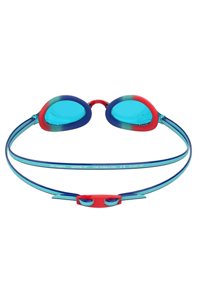 SPEEDO نظارات السباحة للأطفال من Vengeance Gog Ju باللون الأزرق/الأحمر للجنسين 8-11323g801