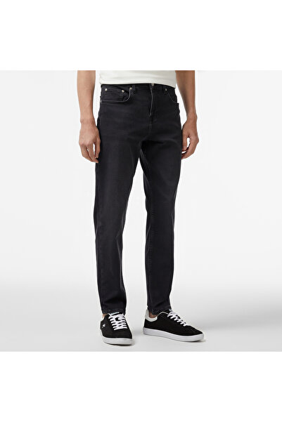Lacoste Erkek Regular Fit Denim Siyah Pantolon