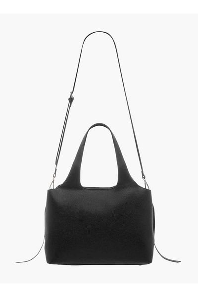 Missy Solid Shoulder Bag with Zipper Closure and Pouch Set