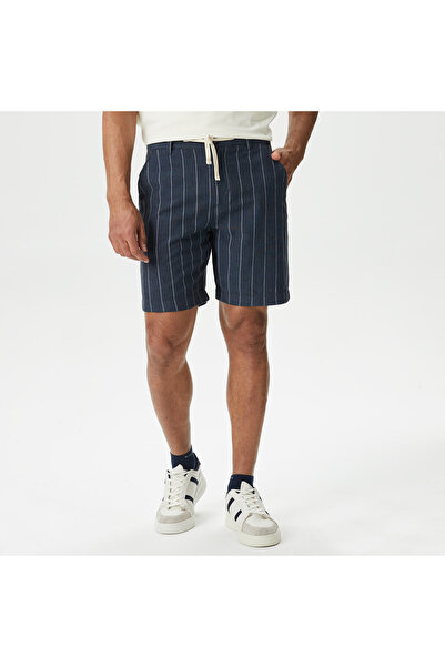 Nautica Erkek Lacivert Classic Fit Bermuda