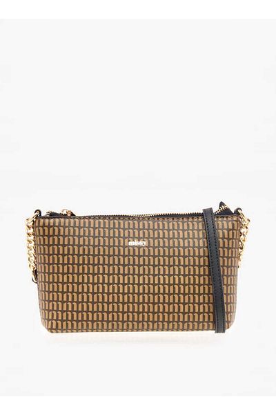 Missy All-Over Monogram Print Crossbody Bag with Zip Closure and Adjustable Strap