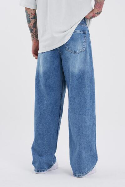 Machinist Pánské oversize Baggy Jean AQUA