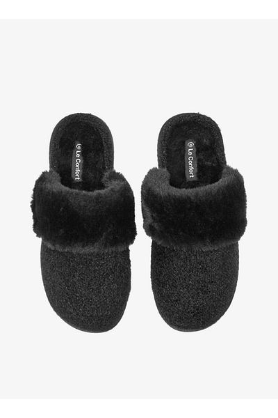 Le Confort Faux Fur Slip-On Bedroom Mules