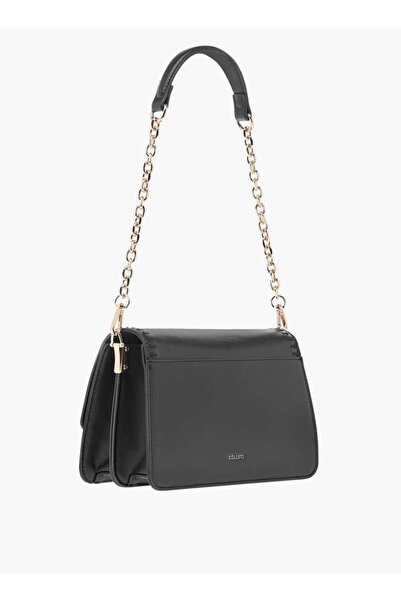 Celeste Solid Crossbody Bag with Detachable Strap and Flap Closure - W 11 x H 15.5 x D 22.5 cm