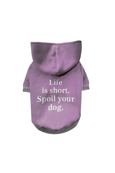Alphadog Design Lilac Short Pet Swetshirt
