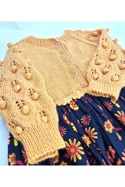 Evitle El Örgüsü Örgü Pazen Çocuk Elbise