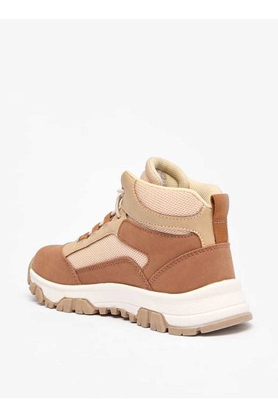 Lee Cooper Boy's Panelled Boots with Cord Lock Closure