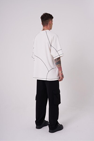 Machinist Чоловічі шорти з деталями страді з великим швом екрю