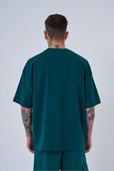 Machinist Men's MAC Blanket Oversize Petrol Green T-Shirt