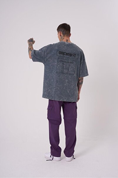 Machinist Чоловіча футболка Be Bold Be You Yıkmalı Oversize Ghost Spotted