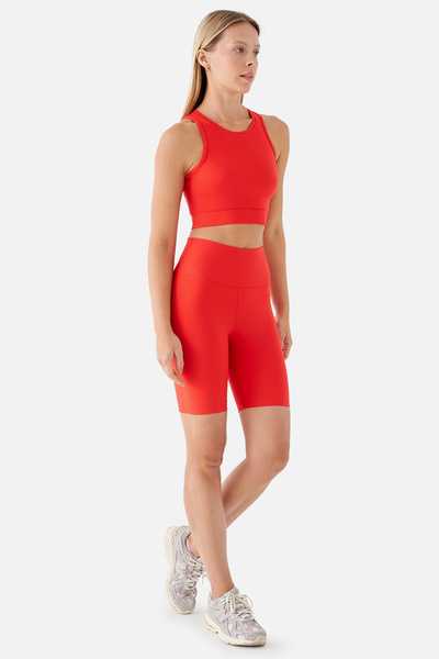 Superstacy Violet Biker Pomegranate Flower Sports Leggings