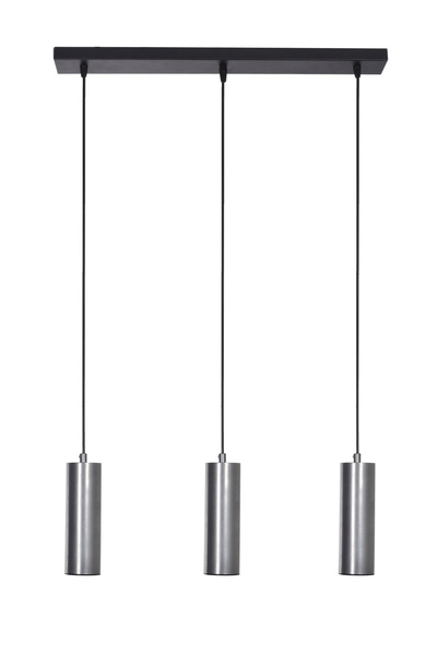 Modavize Spotline Modern Tasarım Mutfak Yemek Masası Salon Gri Renk 3 Lü Sıralı Ledli Avize ( Gün Işığı )