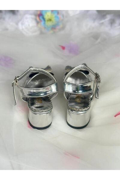 Gala Önü Simli Fiyonklu Topuklu Çocuk Ayk