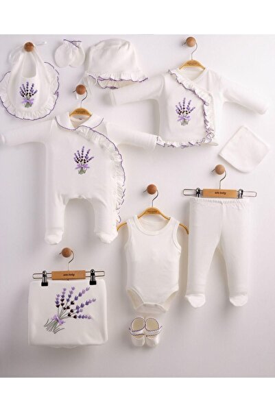 yukobaby bebeğiniz için en doğalı KIZ BEBEK YENİDOĞAN LİLA ÇİÇEKLİ 10 LU HAST...