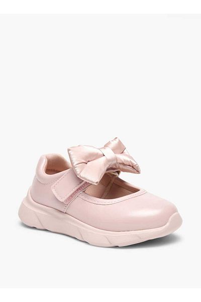 Barefeet Bow Accent Shoes with Hook and Loop Closure