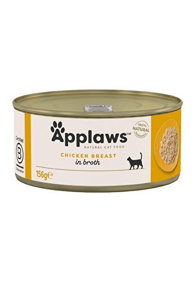 Applaws طعام القطط المعلب من صدور الدجاج - عبوة من 6 قطع، 156 غرام