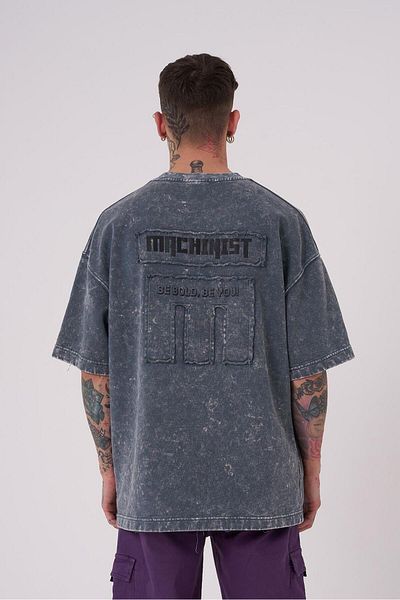 Machinist Ανδρικό μπλουζάκι Be Bold Be You Must Washed Oversize Ghost Spotted T-shirt