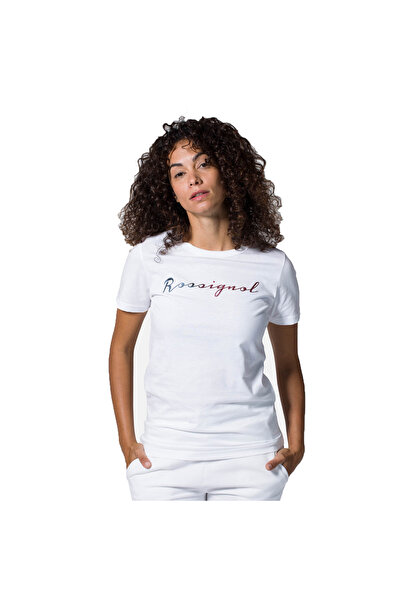 Rossignol Logo Rossi Women's White T-Shirt Women's T-Shirt Rlkwy05