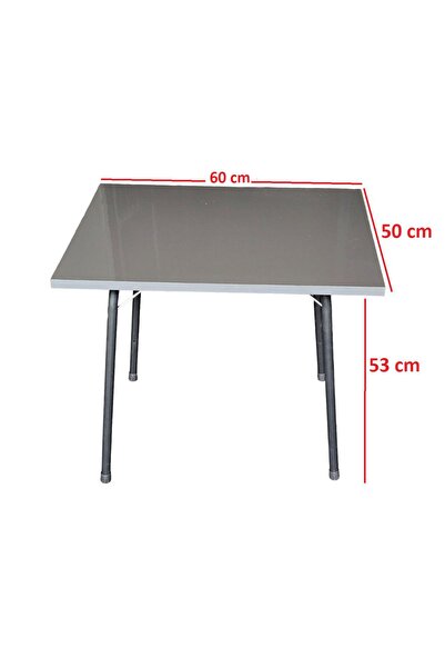 GÖKBAŞLAR 50×60 Katlanır Masa Balkon Bahçe Kamp Masası Piknik Masası