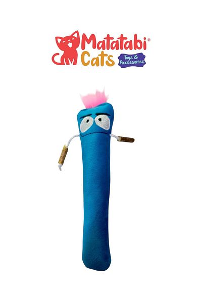 MATATABİ CATS Stick Man Cat Toy with Rattle, Matatabi Sleeve and Matatabi Content