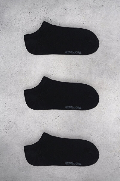 GRIMELANGE ELROND Дамски чорапи от органичен памук, 3 чифта, черни