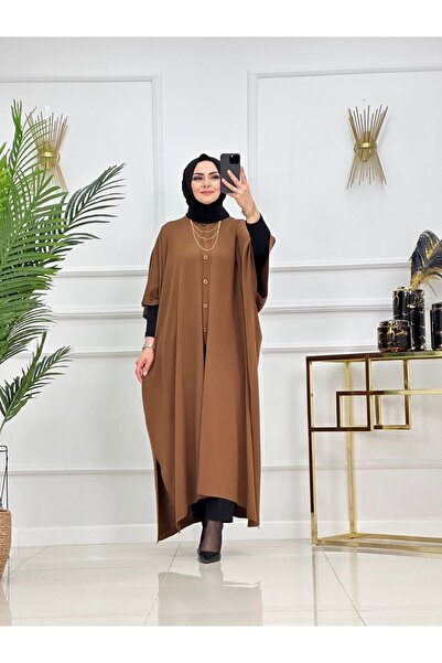 VALENS BOUTİQUE Short Sleeve Knitwear Hijab Poncho Meyra