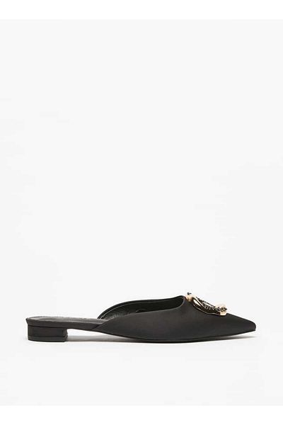 Celeste Women's Slip-On Mules with Metal Accent