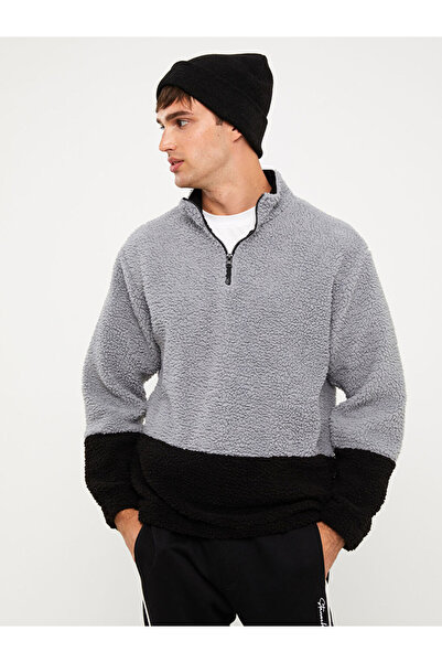 LC Waikiki Ανδρικό φούτερ με μακρυμάνικο βελούδινο γιακά